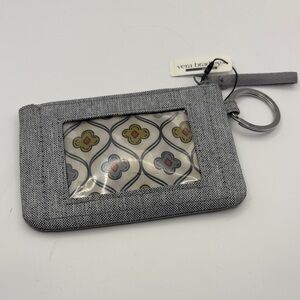 Vera Bradley Gray Floral ID Holder